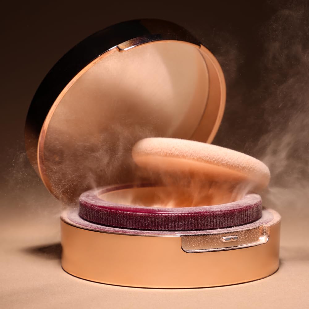 Typsy Beauty Hustle & Grind Setting Powder - Strawberry Shake | Zero Waste Built-in Powderizer | Hyaluronic Acid & Ceramides Infused | Soft Pink Paraben-Free Makeup (4.5g) | Perfect for Oil Control & Flawless Finish All Day