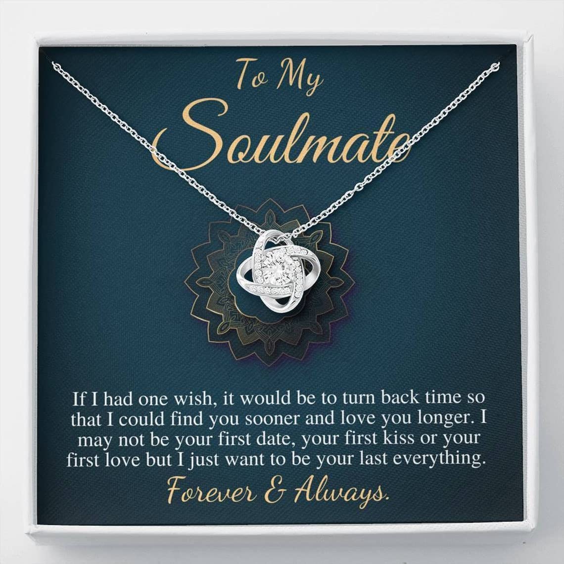 To My Future Wife Necklace - Romantic Soulmate Jewelry for Women | Perfect Wife Birthday Gift from Husband, Valentine's Day Present for Fiancée or Girlfriend | Elegant Pendant for Anniversaries, Proposals & Special Occasions
