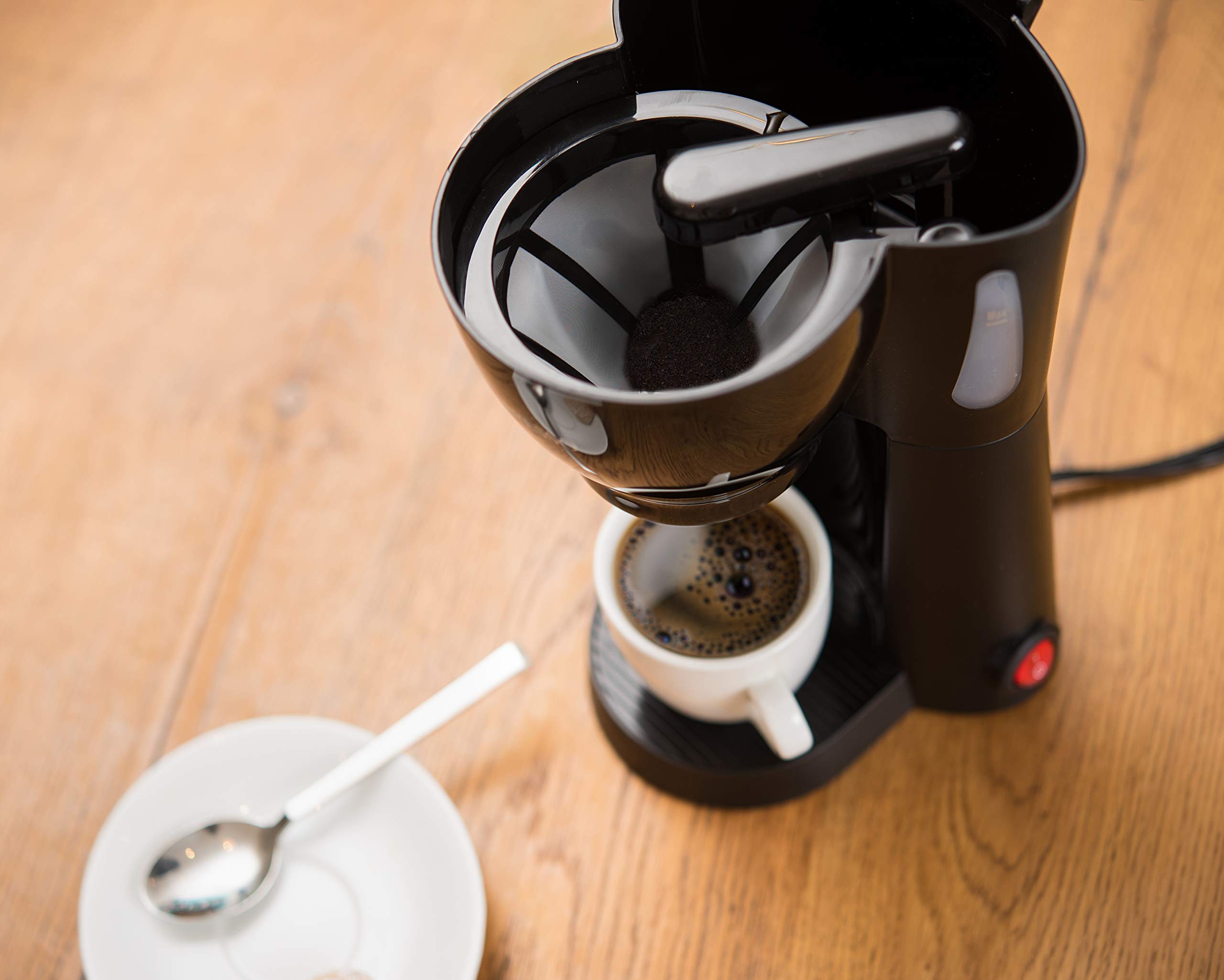 Mini Drip Coffee Maker - Compact & Portable for Single Cup Brewing - Perfect for Home, Office & Travel (10.5oz)