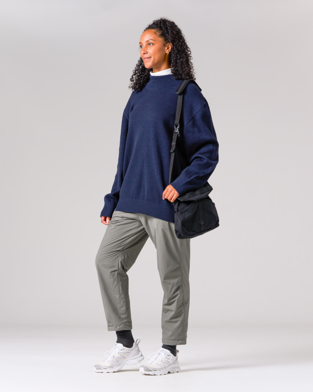 Co/Ny/Pe Knit High Neck Women's Turtleneck Sweater - Warm Winter Fashion for Office, Casual & Outdoor Activities