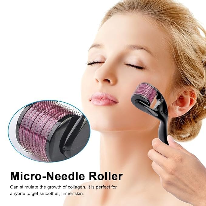 ALM Roller 0.5mm with 540 Titanium Needles for Hair Growth & Scalp Care | Hair Regrowth Treatment for Thinning Hair & Hair Loss | Reduces Acne Scars | Safe & Effective Derma Roller for Home Use | Perfect for Hair Care Routine & Skin Rejuvenation