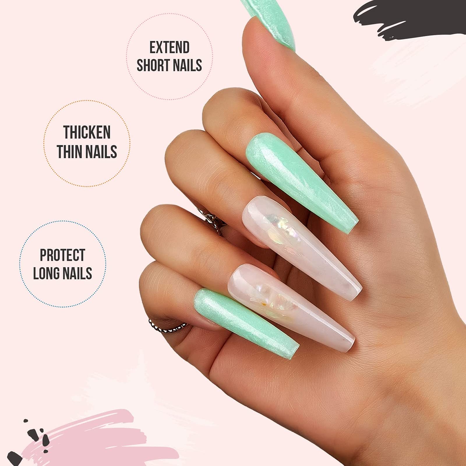 100pcs Butterfly-Shaped Self-Adhesive Nail Forms for Acrylic Nails & Gel Extensions - Orange Butterfly Design | Perfect for Salon, DIY Manicures & Nail Art at Home