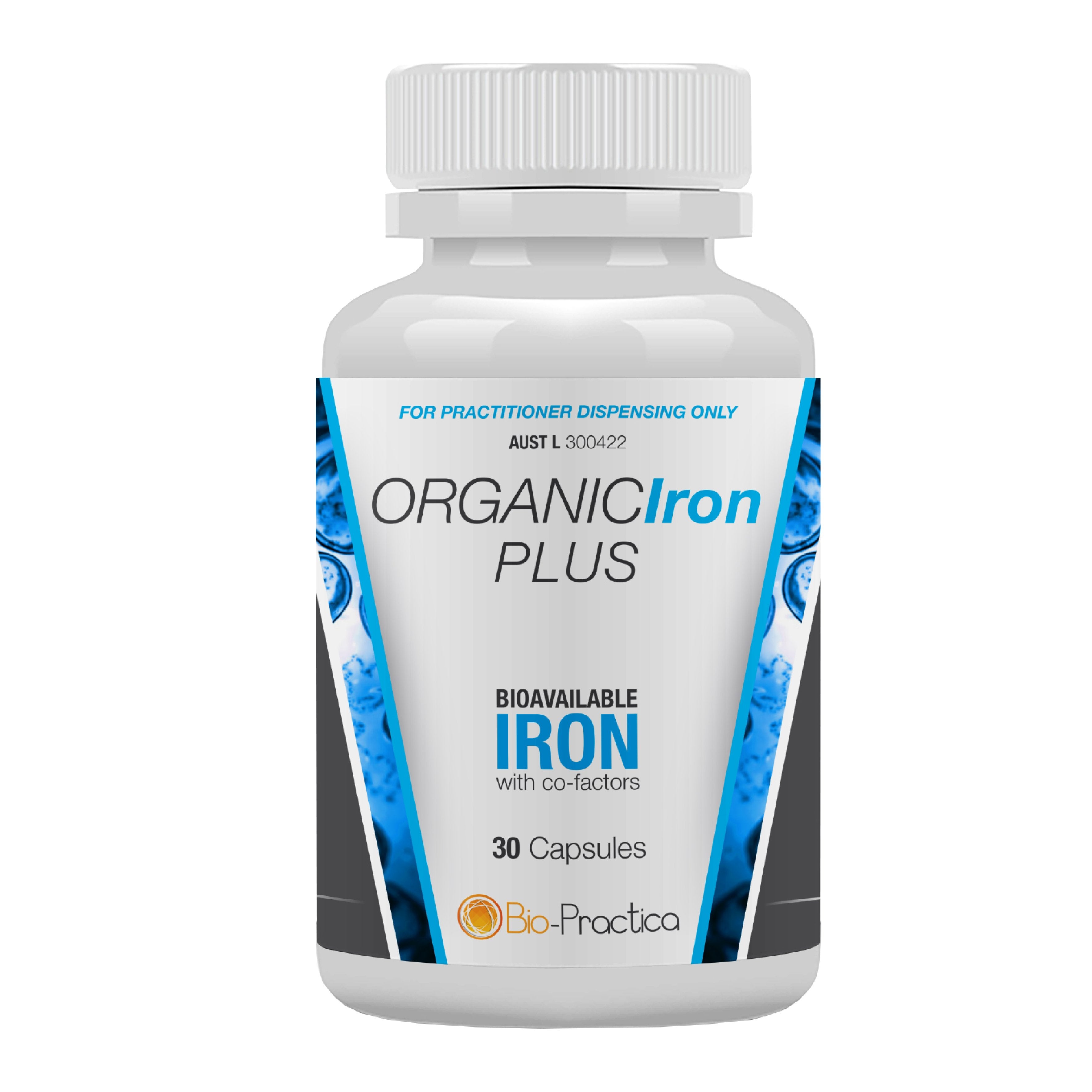 Bio Practica Organic Iron Plus Supplement - High Absorption Iron for Energy & Immunity Support - Vegan, Non-GMO Iron Pills for Anemia & Fatigue Relief - Ideal for Active Lifestyles & Pregnancy