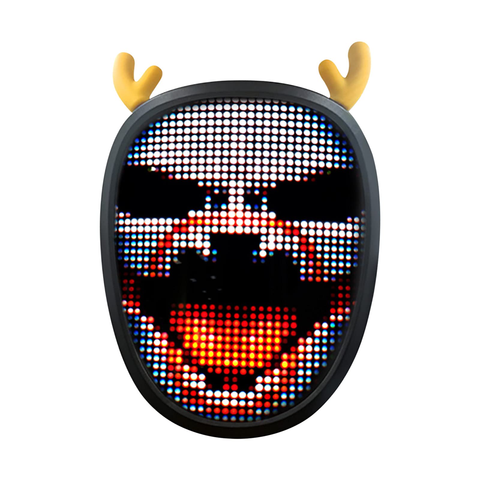 LED Halloween Mask - DIY Glow in the Dark Party Mask with Customizable Atmosphere for Halloween, Cosplay & Holiday Celebrations | Perfect for Costume Parties, Rave Events & Nighttime Festivities