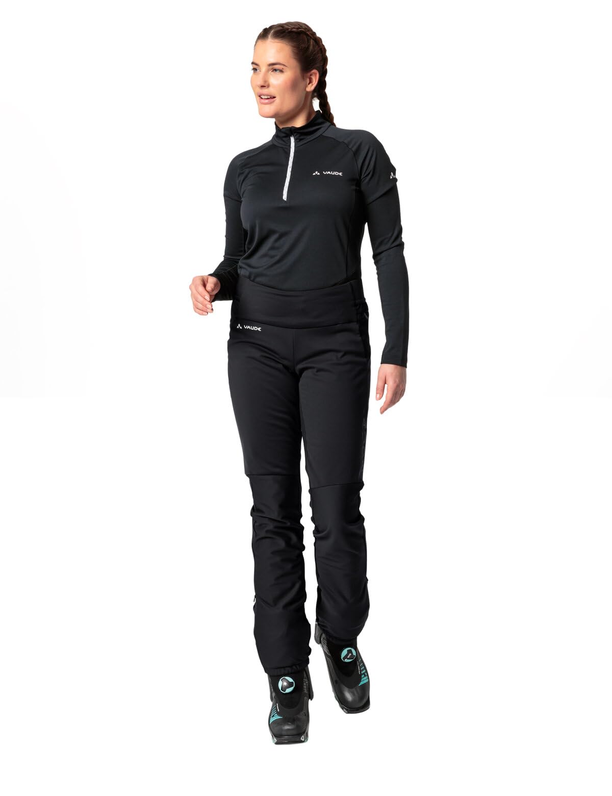 VAUDE Women's Larice Core Hiking Pants - Black, Size 42 EU - Perfect for Outdoor Adventures & Mountain Climbing