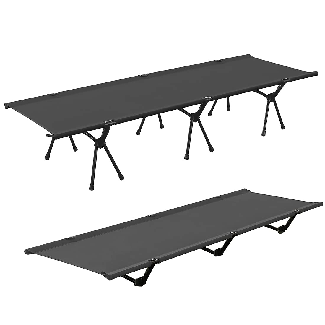 Yoler Folding Camping Cot - Portable Ultralight Outdoor Sleeping Cot with Carry Bag, Comfortable Camp Bed for Adults - Perfect for Camping, Hiking, Travel, Beach & Indoor Use