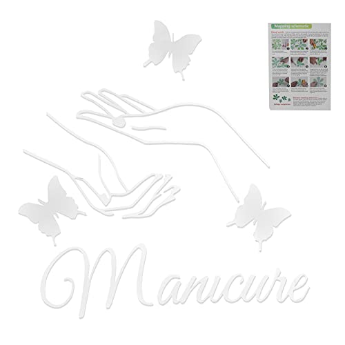 Non-Toxic Nail Salon Window Sticker & Wall Decal - Safe, Elegant Decoration for Beauty Salons, Windows & Interior Walls | Perfect for Salon Branding & Shop Decor