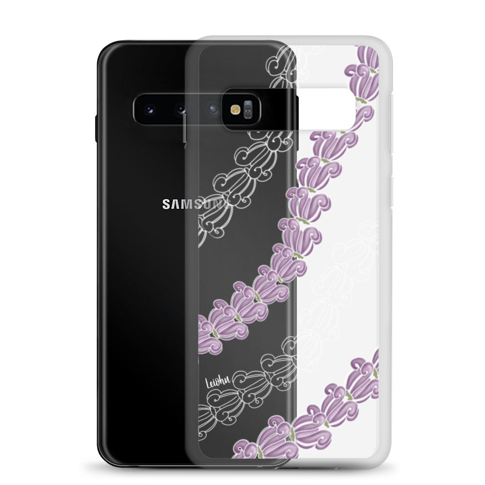 Samsung Clear Phone Case with Crown Lei Design - Slim Protective Cover for Samsung Galaxy [Model] - Perfect for Parties, Festivals, and Everyday Use