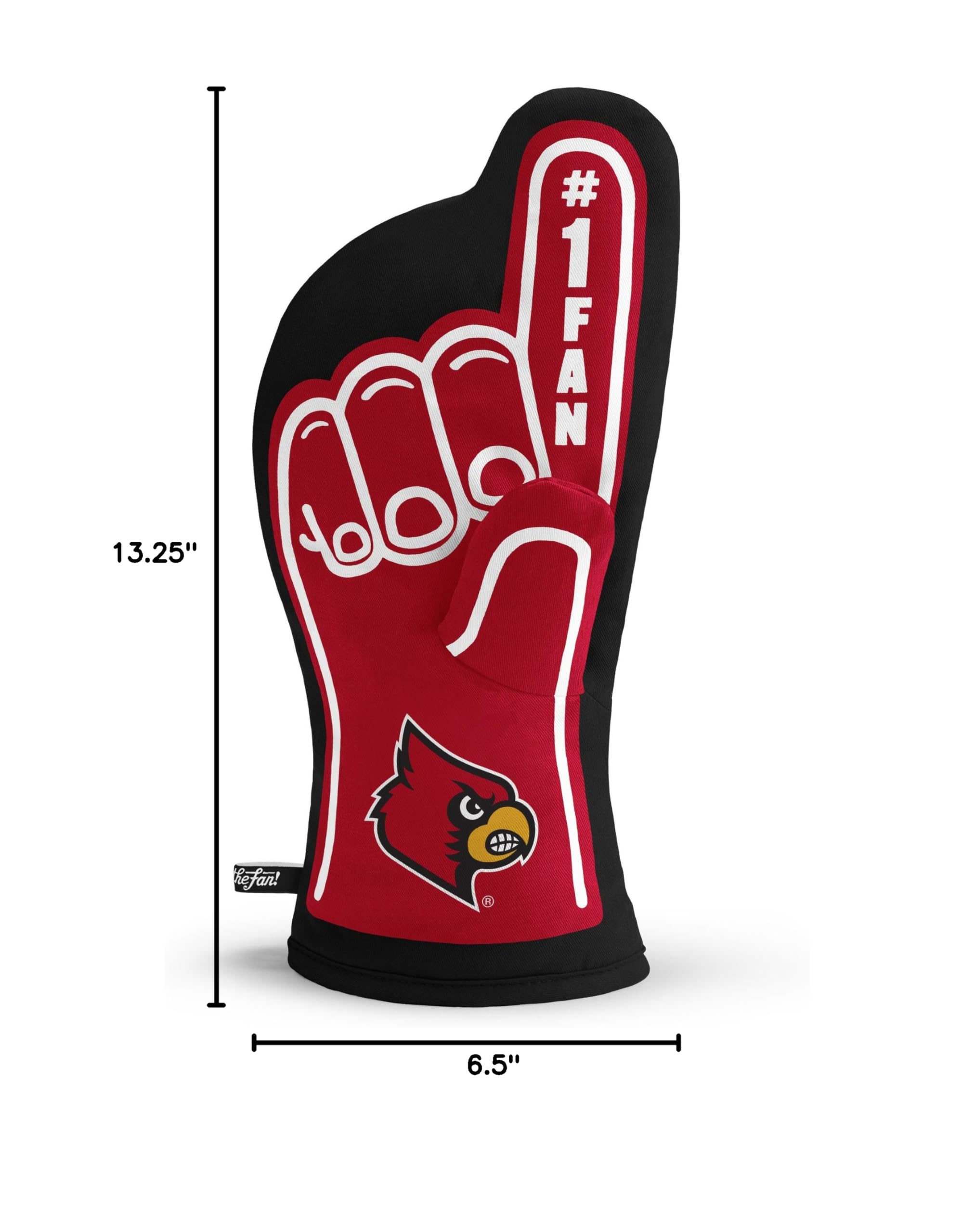 YouTheFan NCAA #1 Oven Mitt - Heat Resistant & Team Spirit Kitchen Glove for Baking, Grilling & Cooking - Perfect for College Football Fans & Game Day Parties