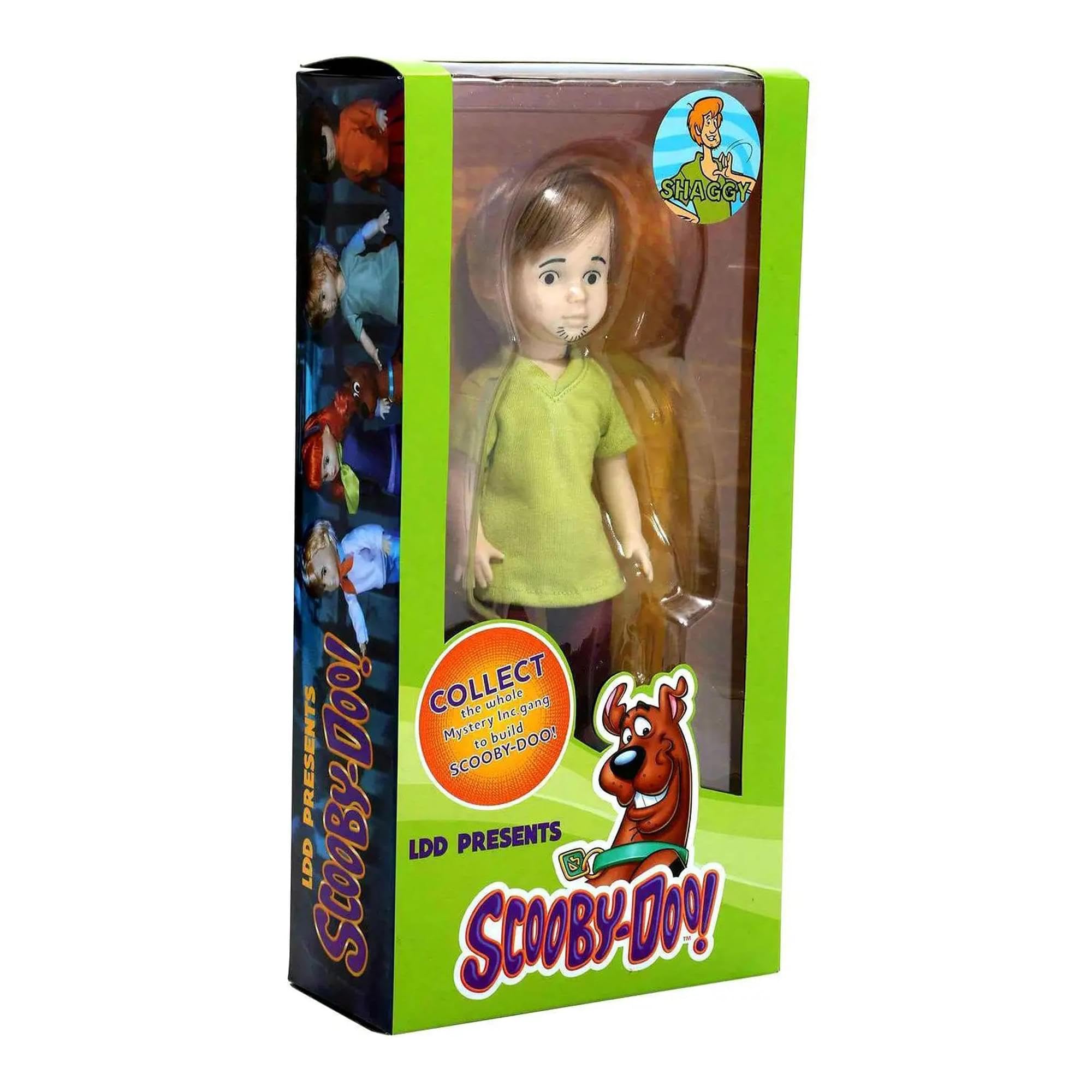 Mezco Toyz Scooby-Doo and Mystery Inc 10 Inch Living Dead Doll - Shaggy Green Action Figure | Collectible Horror Toy for Fans & Halloween Decor