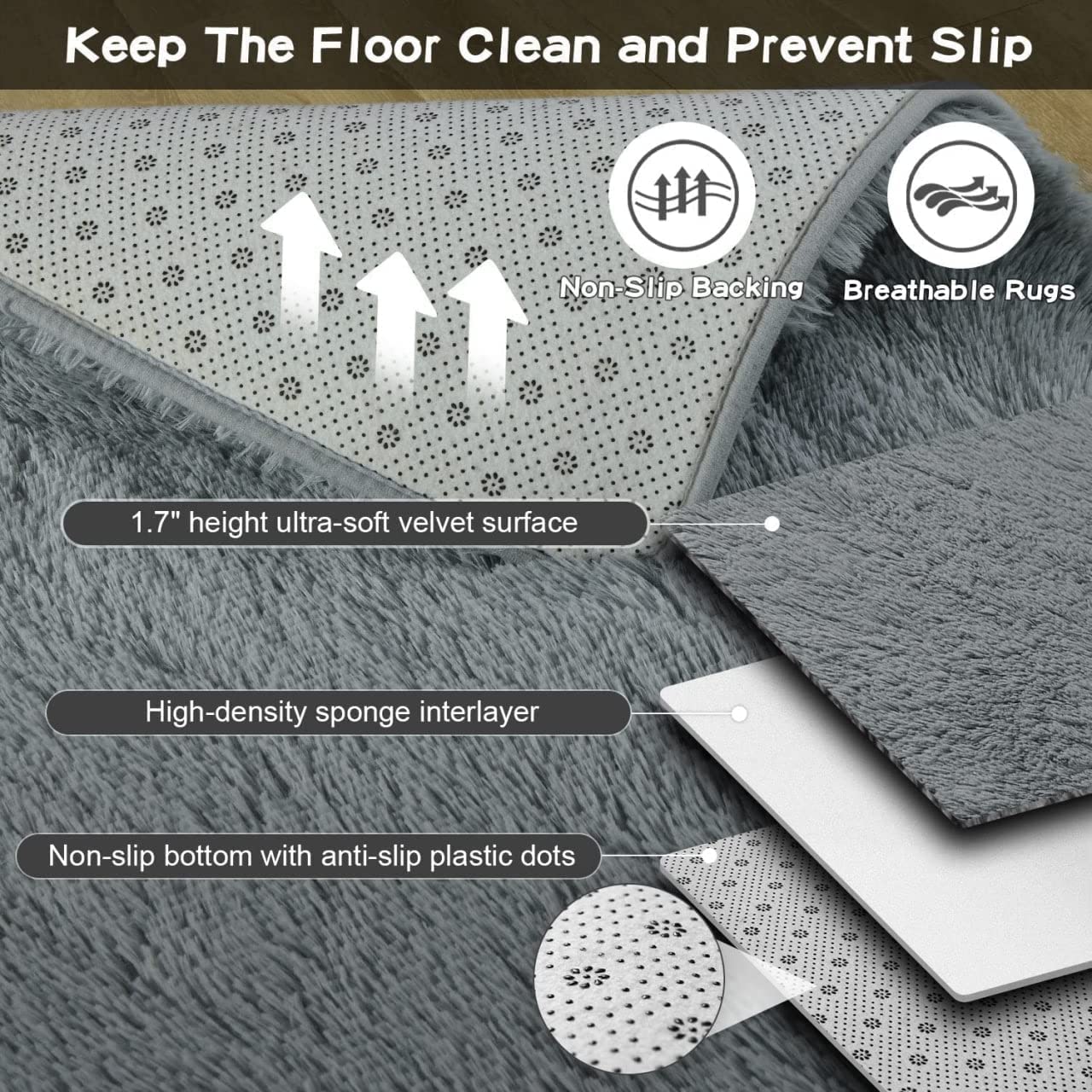 Non-Slip Oval Bath Mat - Soft Absorbent Bathroom Rug for Shower & Tub - Perfect for Bathroom Safety & Comfort - Home Spa & Luxury Bathroom Decor