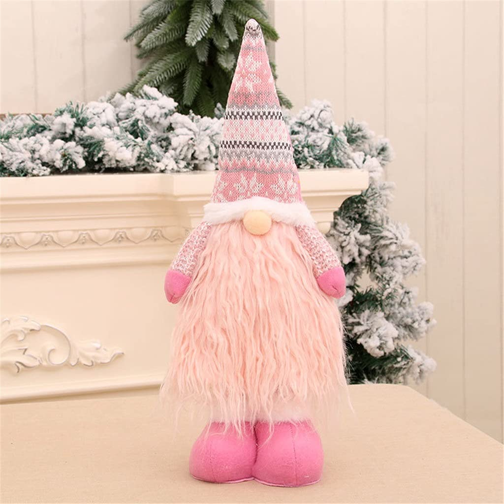 Retractable Santa Claus Dolls - Merry Christmas Home Decor, Nordic Faceless Elderly Dolls for Kids (Color D) | Perfect for Holiday Tree Ornaments, Gift Giving & Festive Indoor Decorations