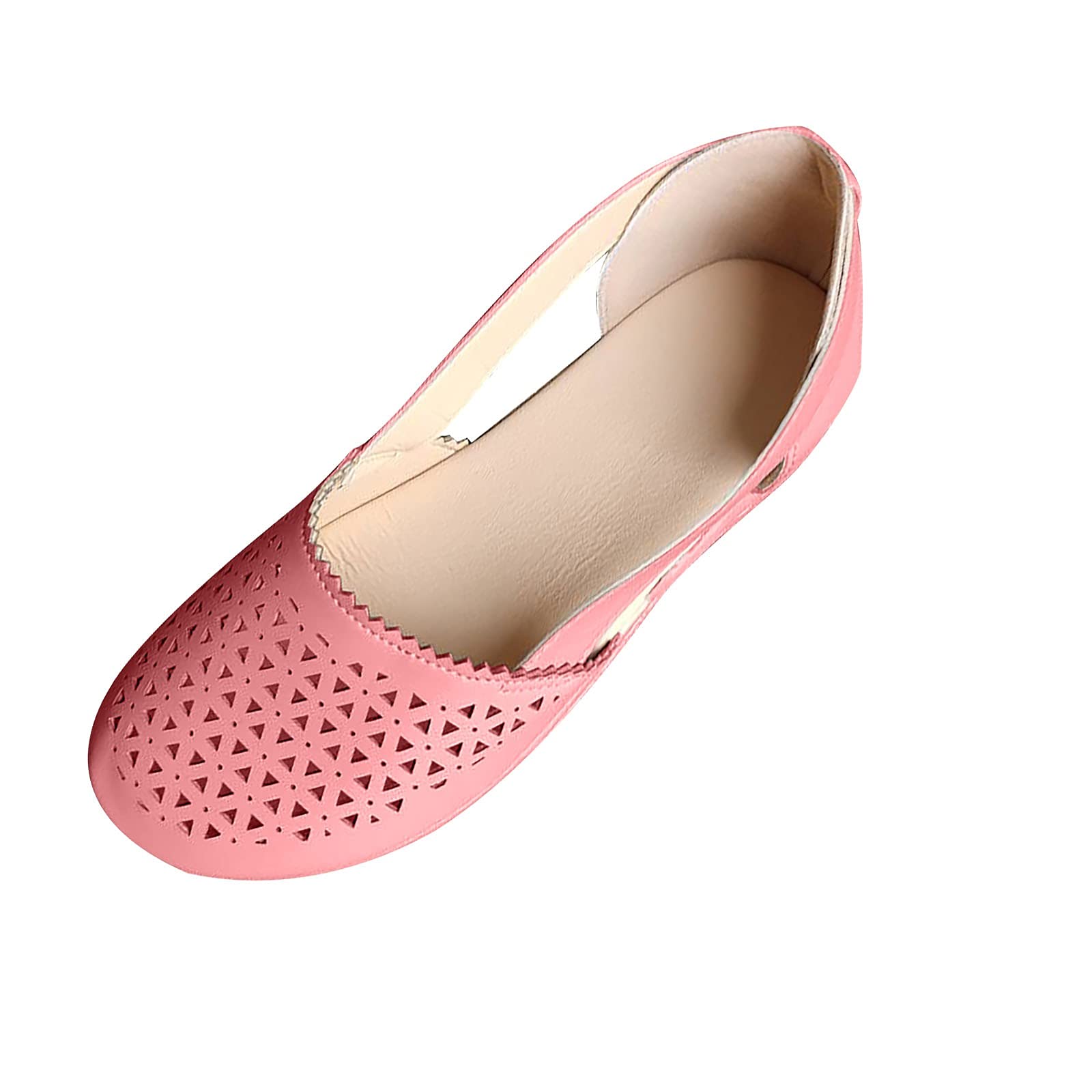 Women's Wedge Sandals with Arch Support - Summer Casual Slip-On Cutout Sandals - Non-Slip Comfort Shoes for Walking, Beach & Vacation Outfits