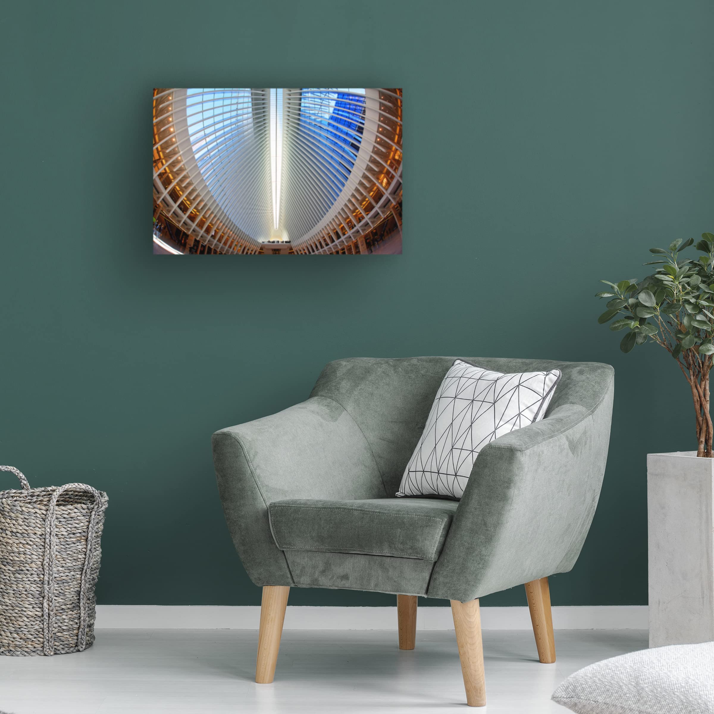 Trademark Fine Art 'Oculus' Canvas Wall Art Print by Martin Fleckenstein - Modern Abstract Painting for Living Room, Office & Bedroom Decor