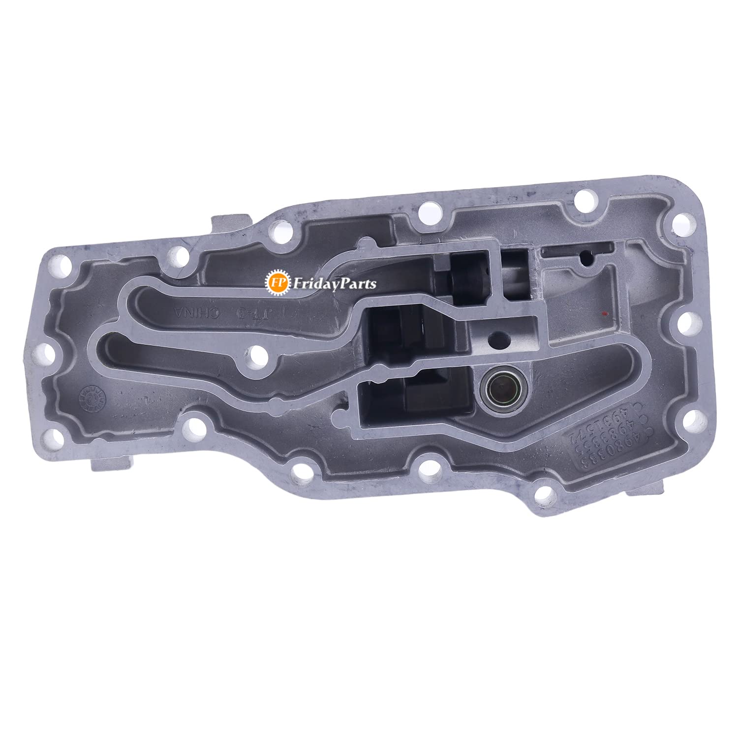 FridayParts Oil Filter Housing 4983354 5297618 3965153 - Compatible Replacement for Cummins Engine - Heavy Duty Truck & Industrial Equipment Maintenance