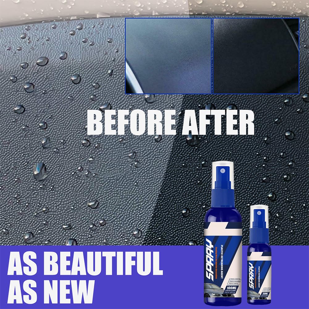 Car Rubber Seal Protectant & Plastic Restorer - 100ml | Prevents Cracking & Drying | Ideal for Car Seals, Trim & Plastic Parts | Long-Lasting Protection for Vehicles