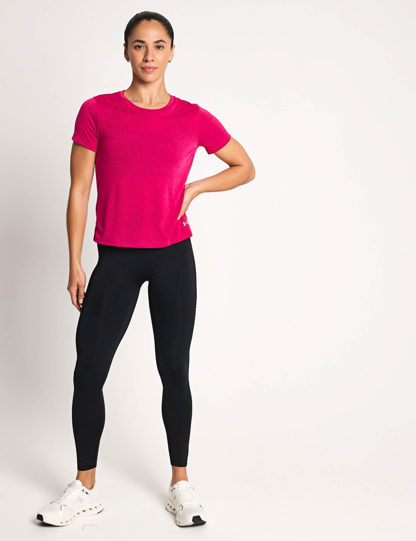 Launch Camo Short Sleeve T-Shirt - Shaded Fuchsia with Reflective Design | Outdoor Activities, Hiking & Casual Wear