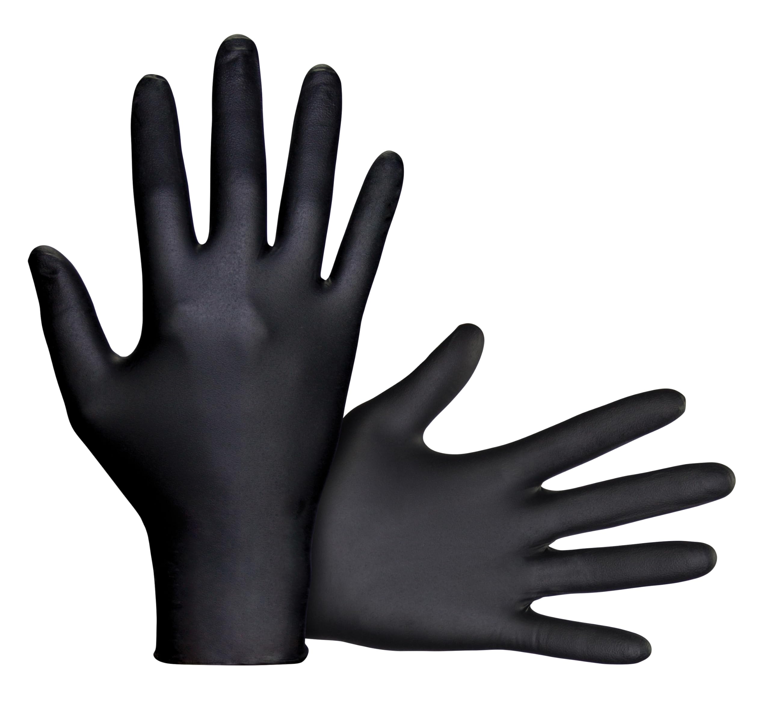 10 Pack SAS Safety 66519 Raven 6 mil Black Nitrile Disposable Gloves - X-Large (100 Gloves per Box) | Heavy-Duty Chemical Resistant Gloves for Medical, Laboratory, Tattoo & Automotive Work