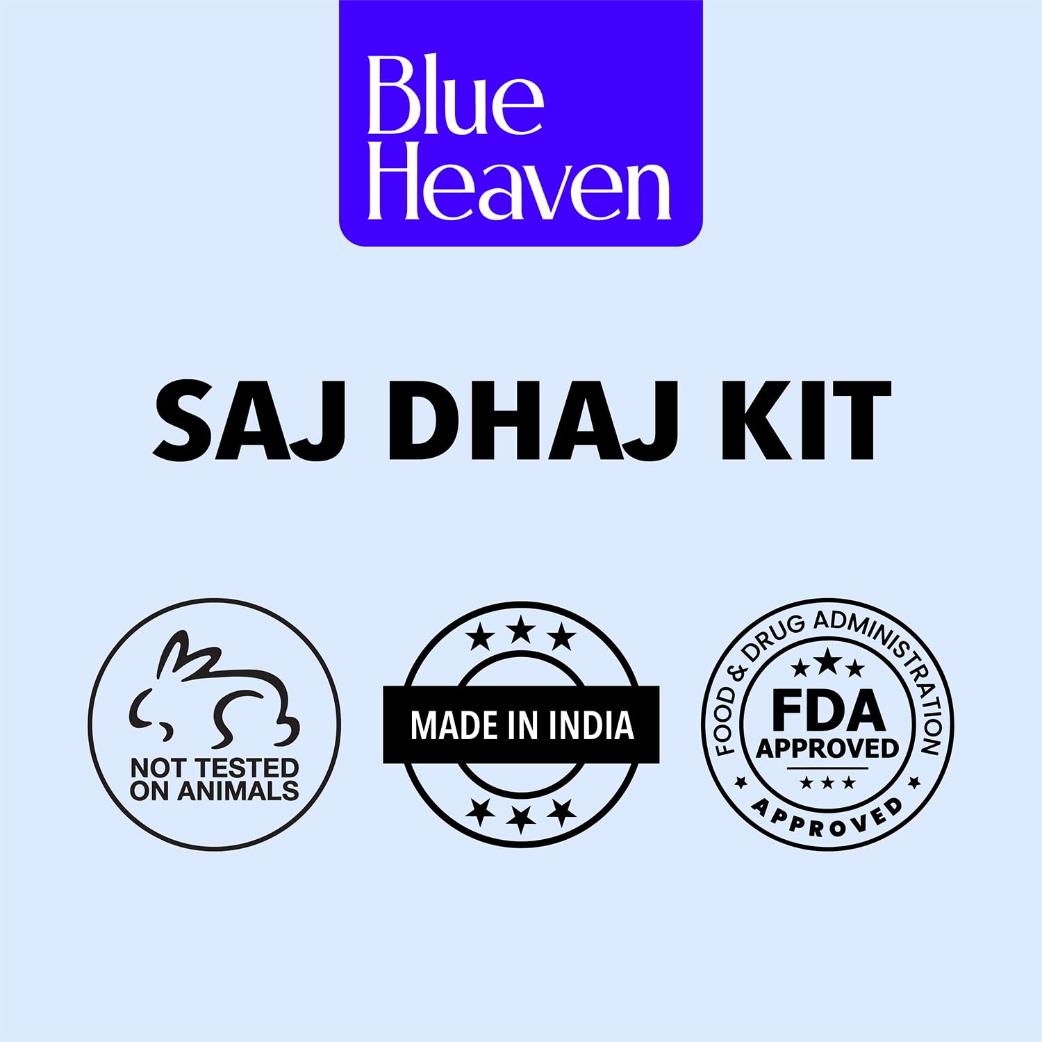 Blue Heaven Saj Dhaj Festive Makeup Kit for Women - Natural 10-Piece Set | Full Face Makeup Kit with Medium Tone Combo (19g+26.3ml) | Perfect for Diwali, Weddings & Special Occasions