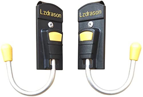 Durable Tool Belt Hook & Drill Holster - Heavy Duty Cordless Power Drill Holder with Secure Belt Clip - Perfect for Hammer, Drywall Screw Gun & Power Tools (2-Pack, Black) - Ideal for Construction, Carpentry & DIY Projects