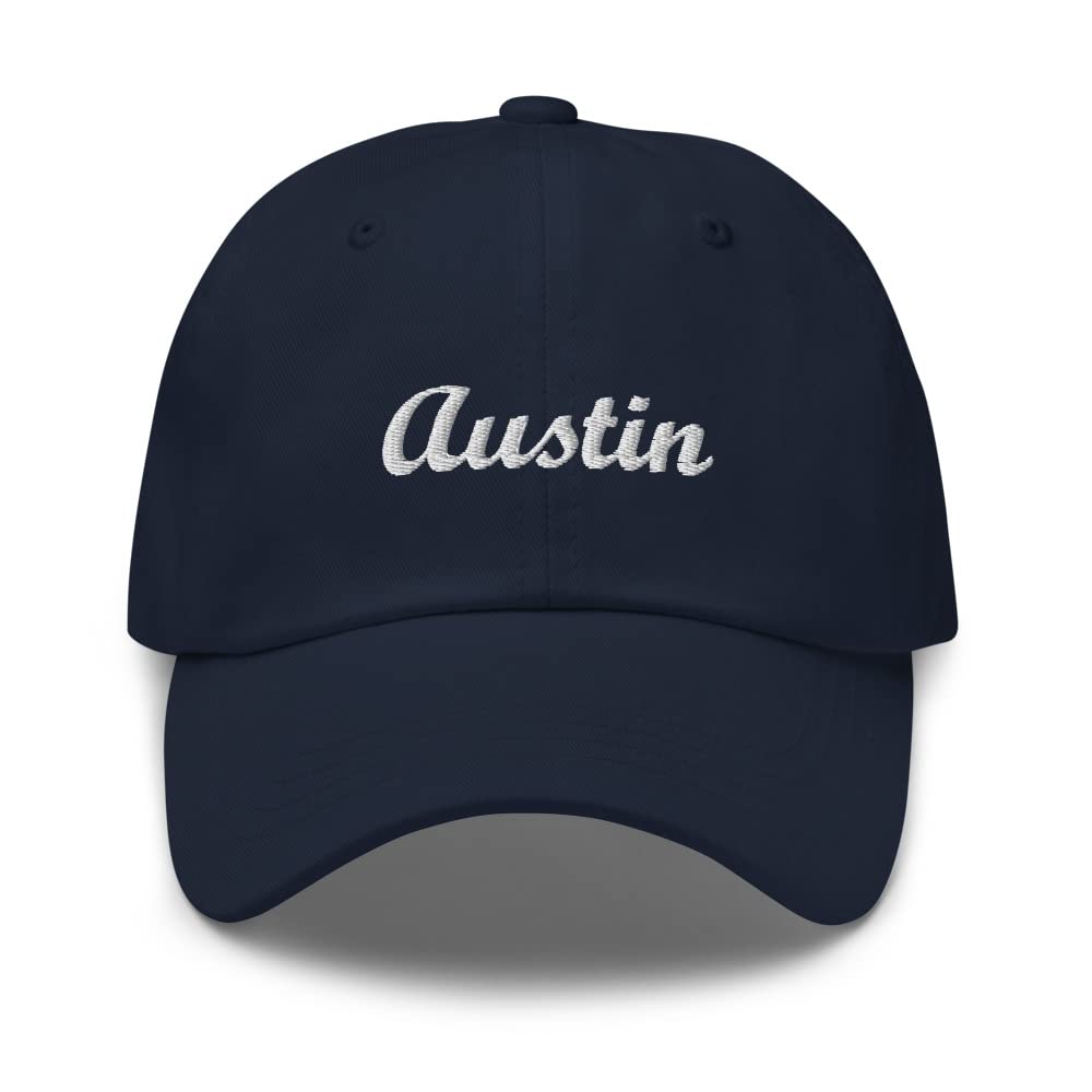 Austin Texas Baseball Hat - Adjustable Dad Cap for Men & Women - Navy Blue TX Pride Hat for Outdoor Activities, Travel & Casual Wear
