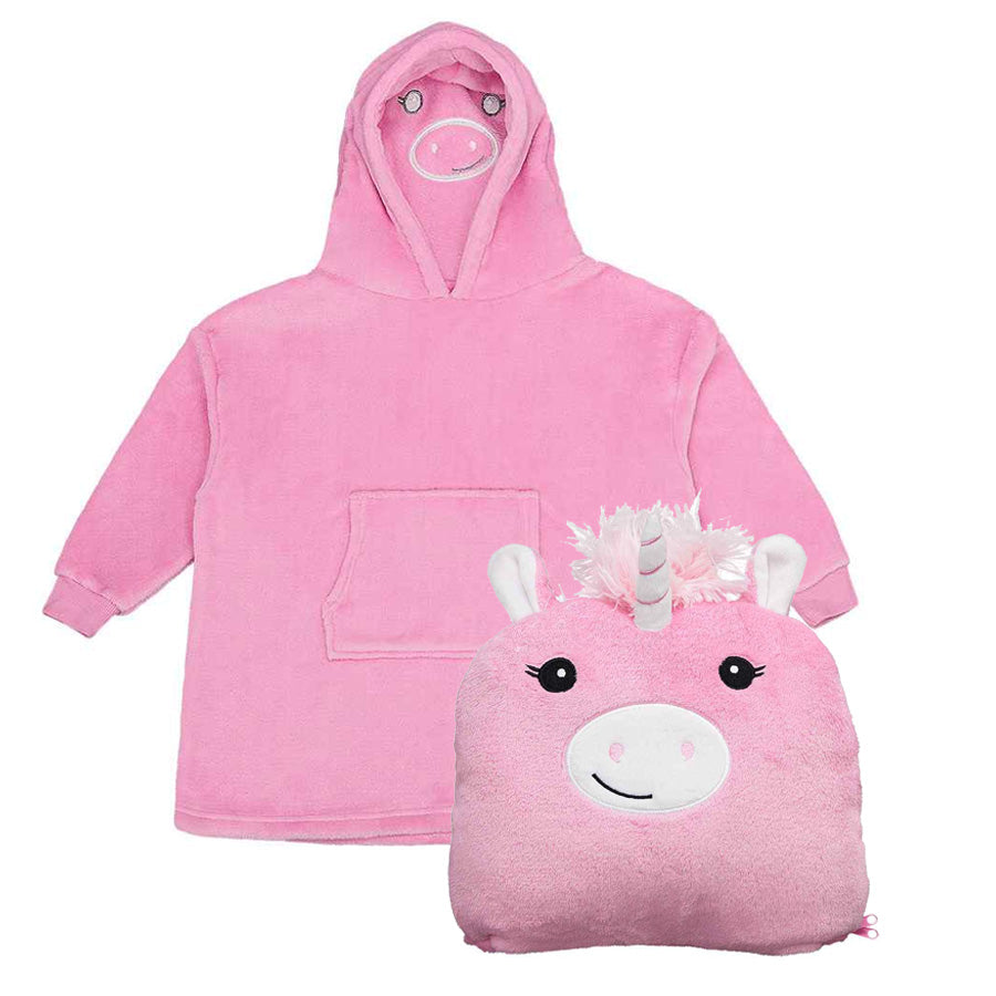 Custom Embroidered Initial Fleece Hoodie & Soft Toy - Personalized Gift for Kids, Women & Men - Perfect for Birthdays, Christmas & Family Photos
