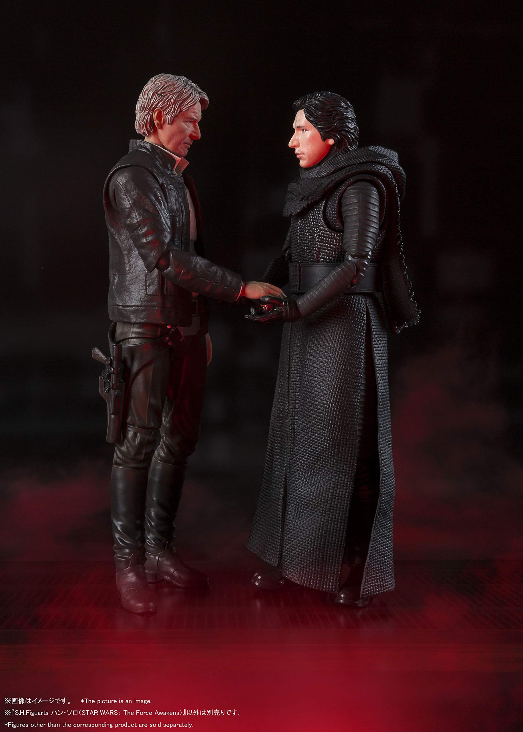 Bandai S.H.Figuarts Han Solo Action Figure - Star Wars The Force Awakens Collectible Toy for Display & Play | Perfect for Fans, Collectors & Gift Giving