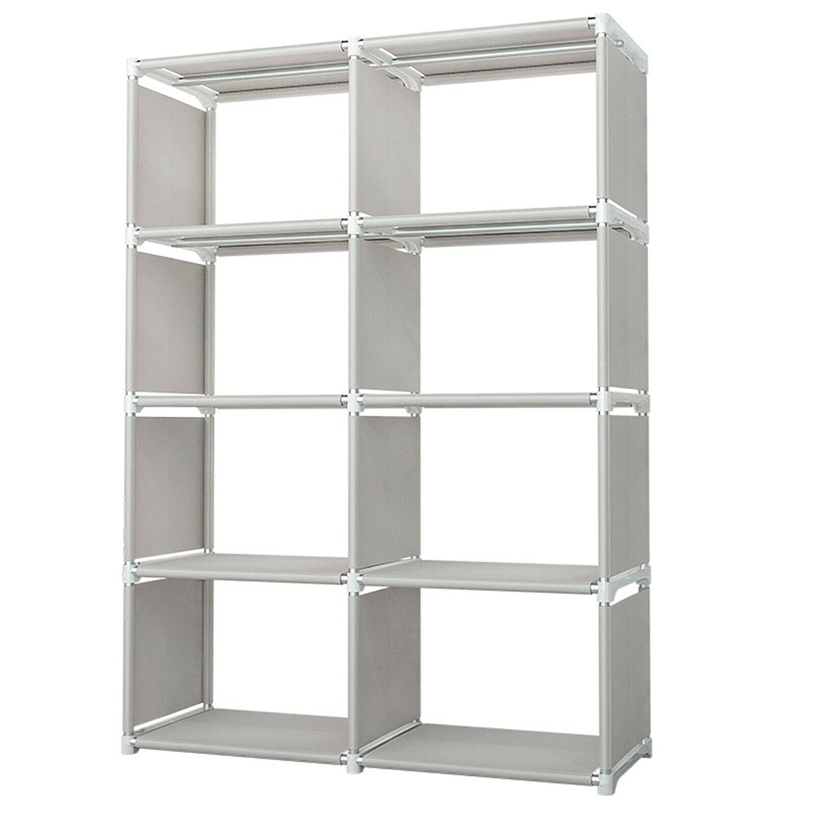 8-Cube Bookcase Organizer - Modern Bookshelf for Home & Office Storage - Perfect for Living Room, Bedroom, and Workspace Decor