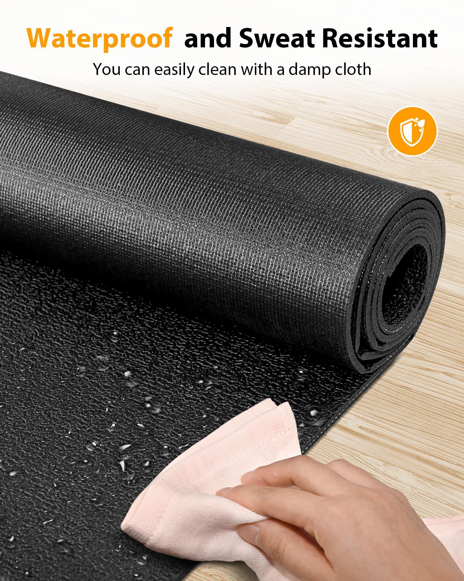 Foldable Treadmill Mat - Non-Slip Shock Absorbing for Home Gym