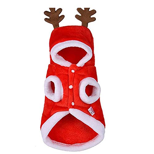 Durable Soft Christmas Pet Costume - Warm Winter Dog Clothes for Small & Large Breeds - Washable Holiday Party Outfit for Dogs - Perfect for Christmas Photos, Gifts & Festive Gatherings
