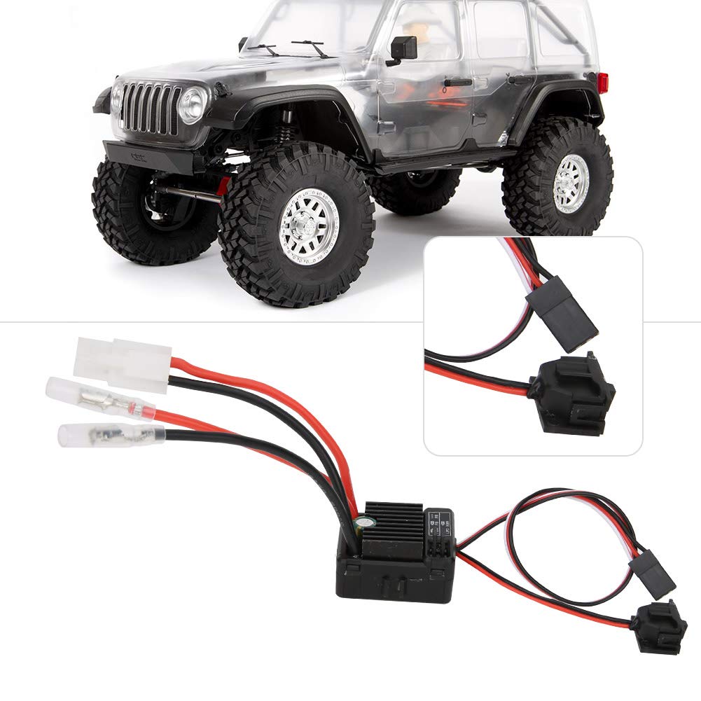 Shanrya Waterproof ESC Speed Controller for RC Cars - High Performance Electronic Speed Control for RC Car Models - Perfect for Off-Road Racing, Drifting & DIY Assembly