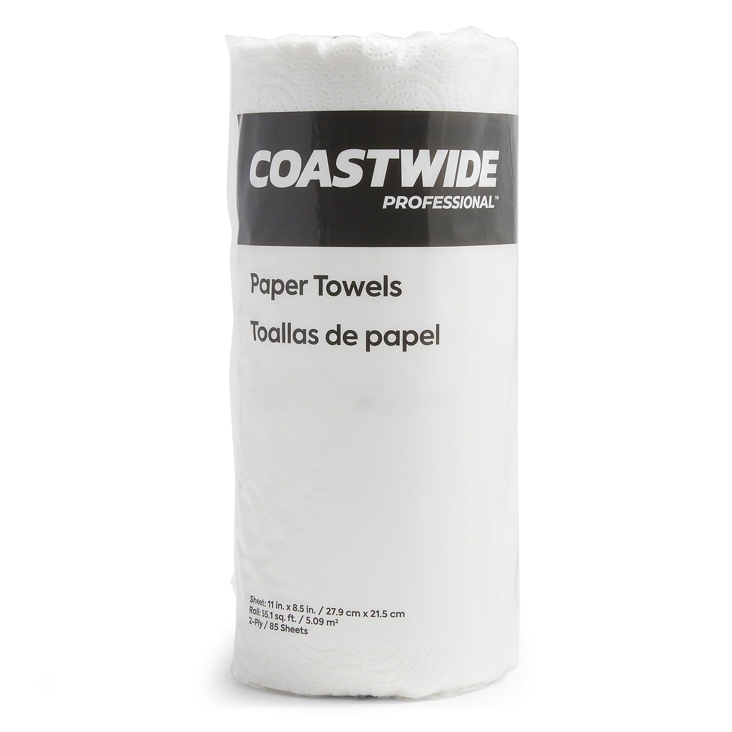 STAPLES Coastwide Professional Kitchen Rolls Paper Towels, 2-Ply, 1 Roll, 85 Sheets/Roll (CW21810) - Heavy-Duty Absorbent for Restaurants, Catering & Home Kitchen Cleaning