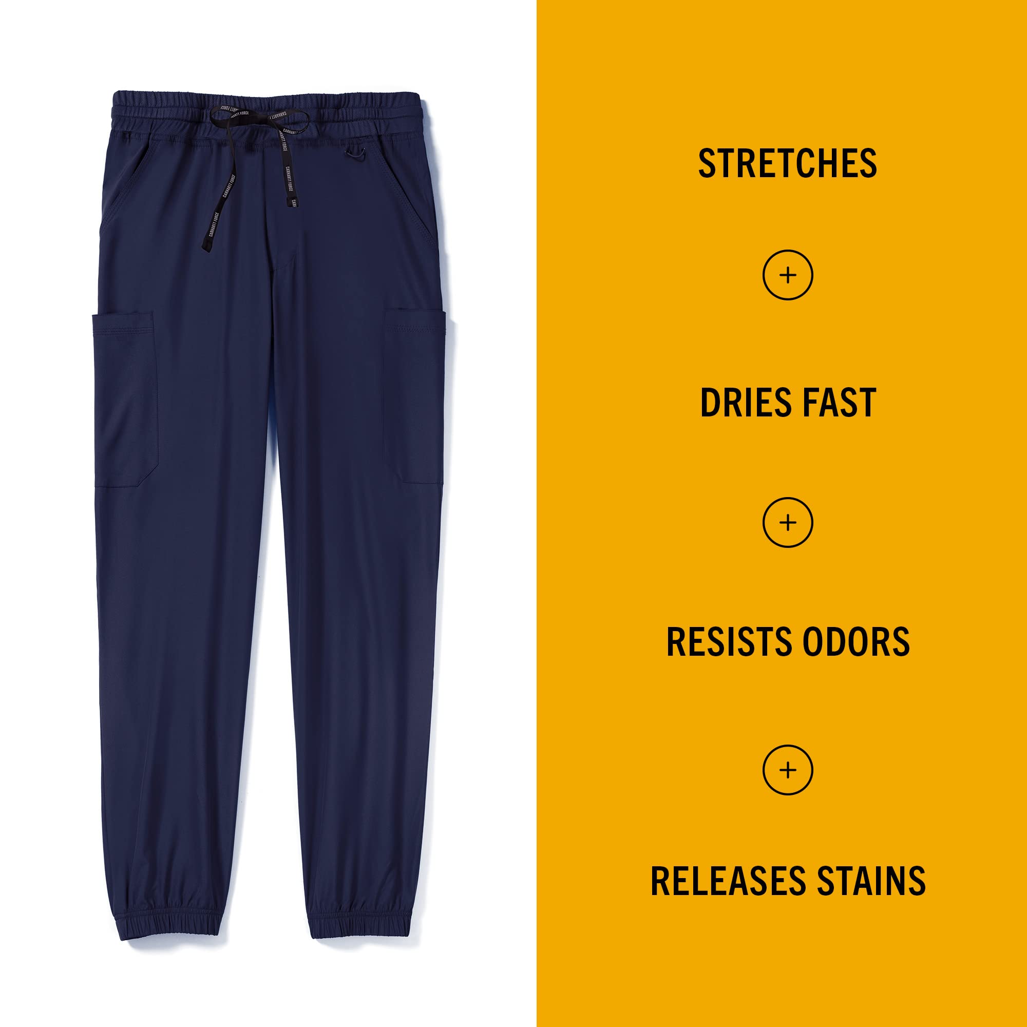 Carhartt Men's Comfort Cargo Jogger Pants - Durable Workwear for Construction, Hiking & Outdoor Activities