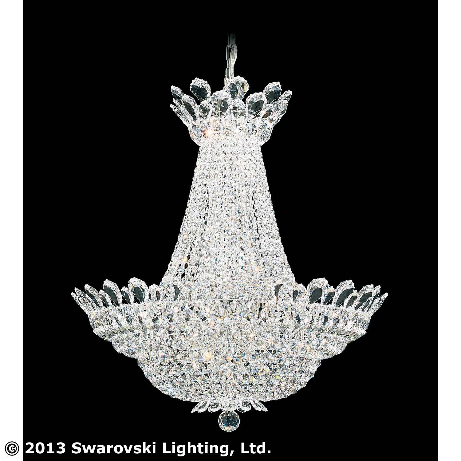 40-Light Crystal Chandelier for Dining Room - Modern Elegant Ceiling Light Fixture for Home Decor, Wedding & Restaurant Lighting