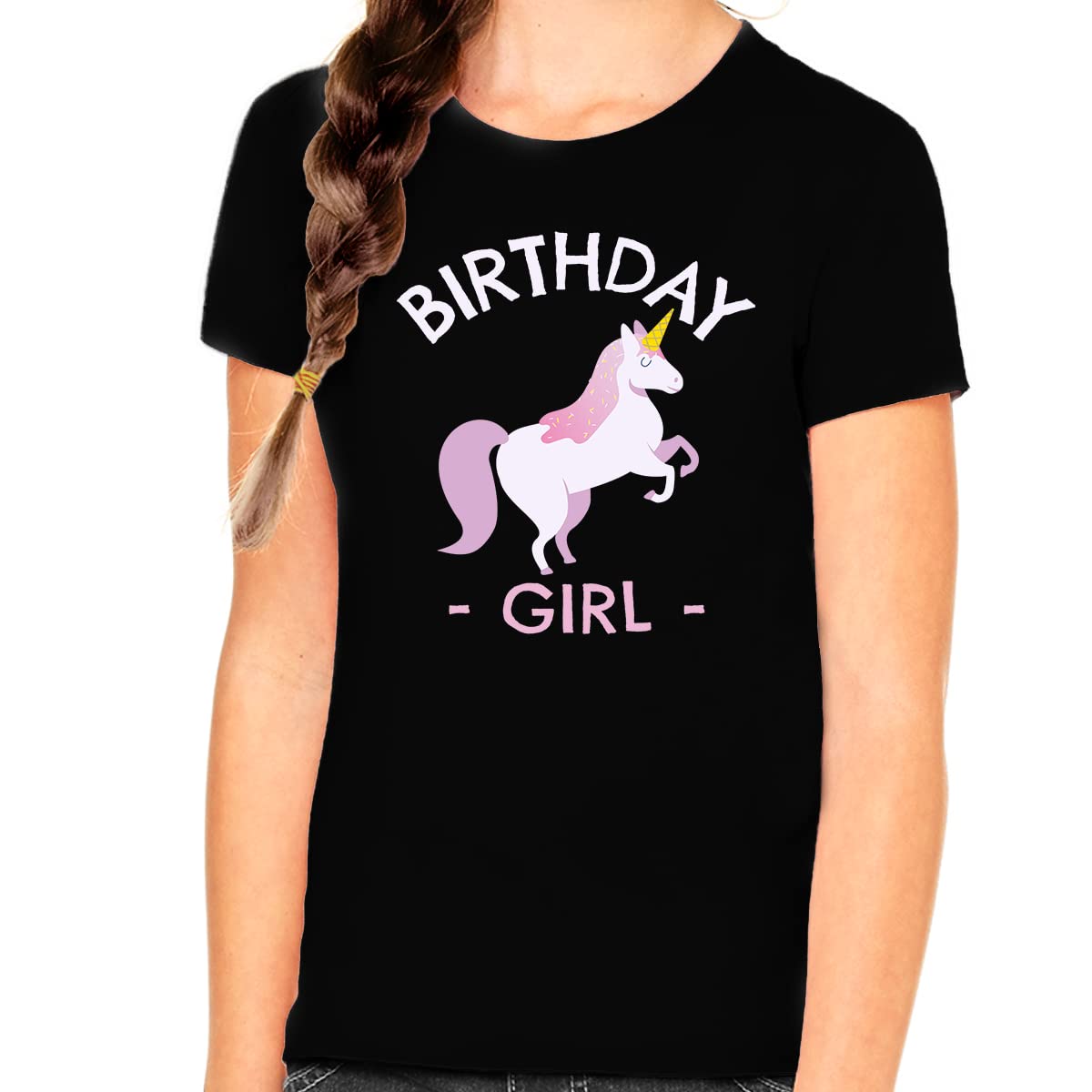 Unicorn Birthday Shirt for Girls - Cute Birthday Outfit for Girls - Perfect for Birthday Parties, Photo Shoots & Special Celebrations