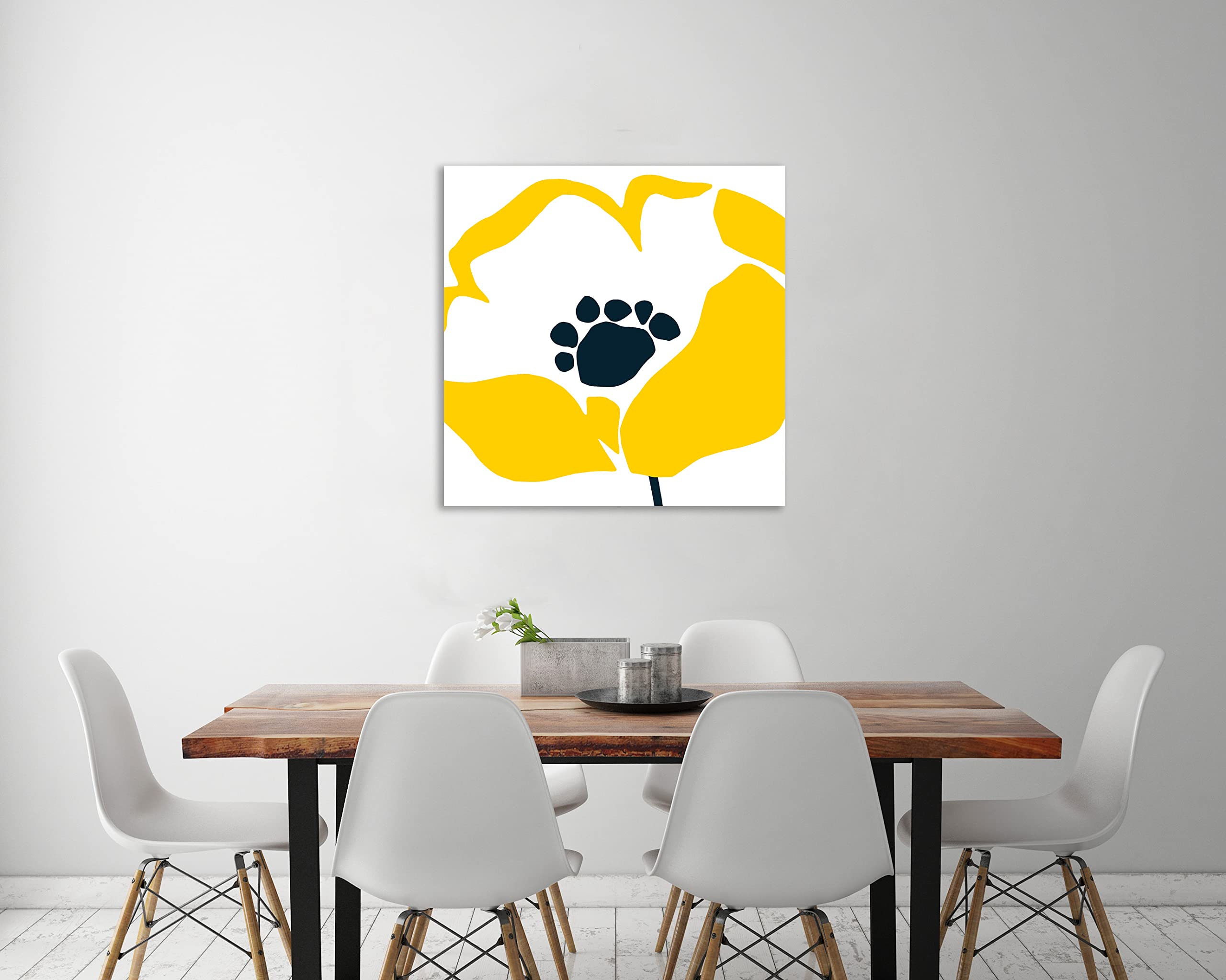 Pop Art Floral II Gallery Wrapped Canvas Print by Wild Apple - 30x30 Inch Modern Wall Art for Living Room, Bedroom & Office Decor