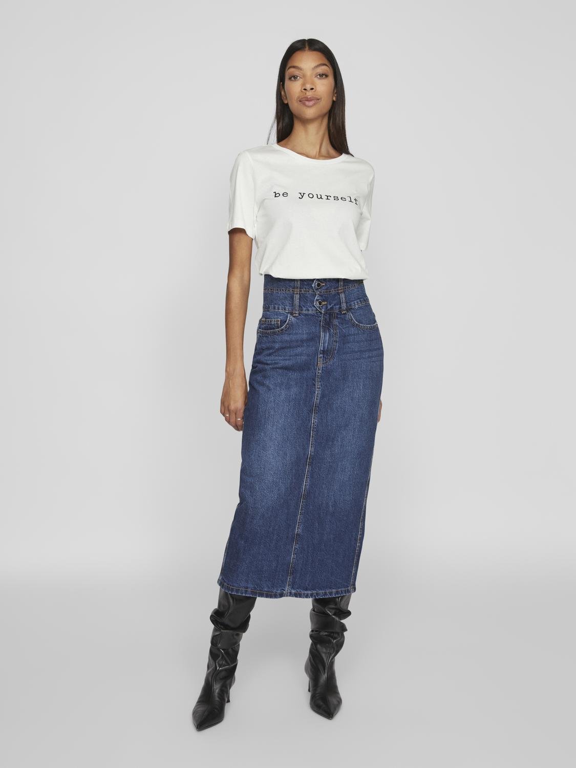 BE YOURSELF Graphic T-Shirt for Men & Women - 100% Cotton Unisex Tee (White/Black) - Casual Wear, Street Style, Everyday Outfit