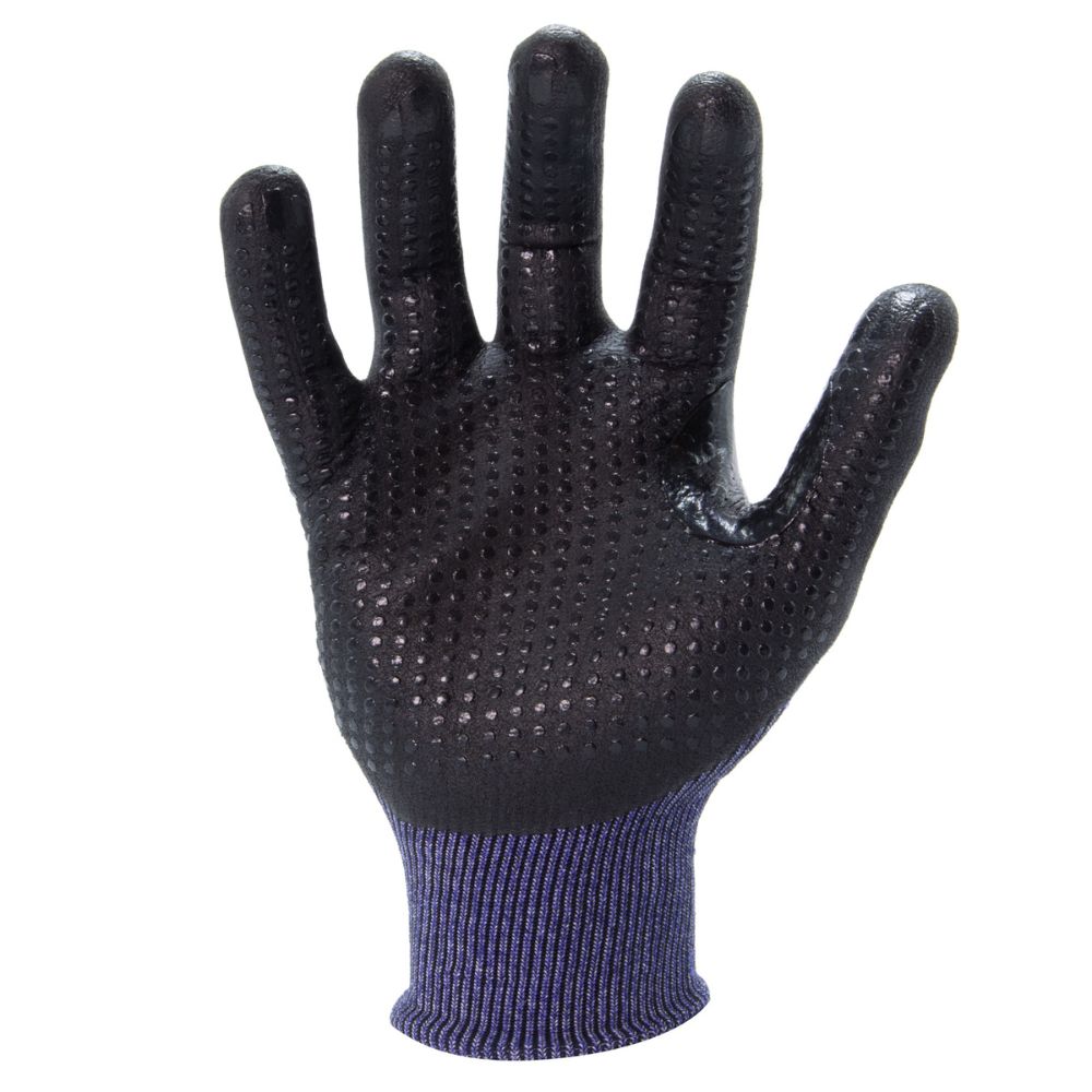 **212 Performance AXDGC3 03 010 AX360 Seamless Cut Resistant Nitrile Dipped Gloves (EN Level 3) - Large, Blue - Ideal for Construction, Automotive & Industrial Work**