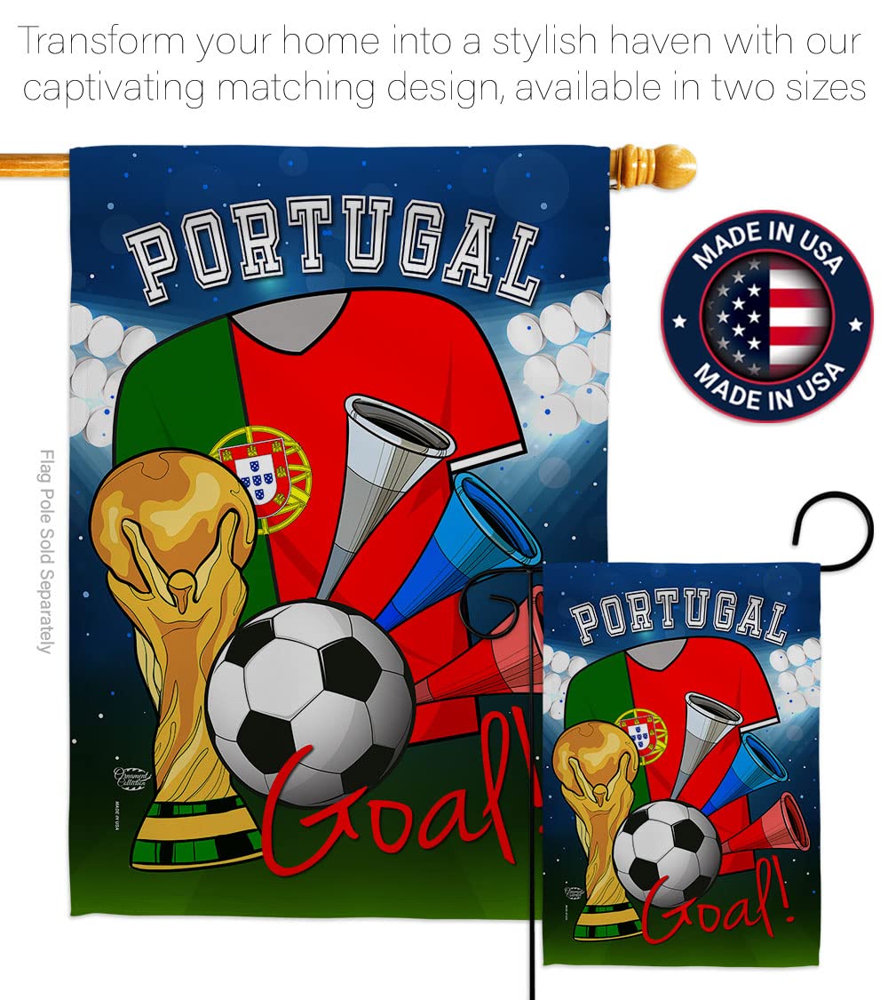 Portugal Flag Banner - Indoor Outdoor Soccer Decor for Fans & FIFA Gifts