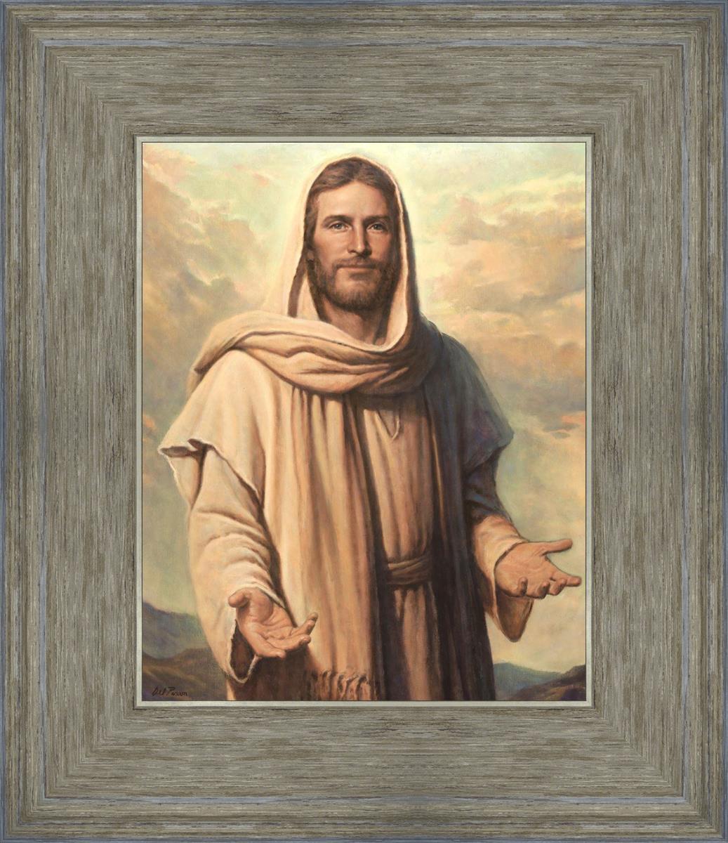 Abide With Me by Del Parson - Inspirational Christian Wall Art for Home & Church Decor - Perfect for Living Rooms, Bedrooms & Worship Spaces