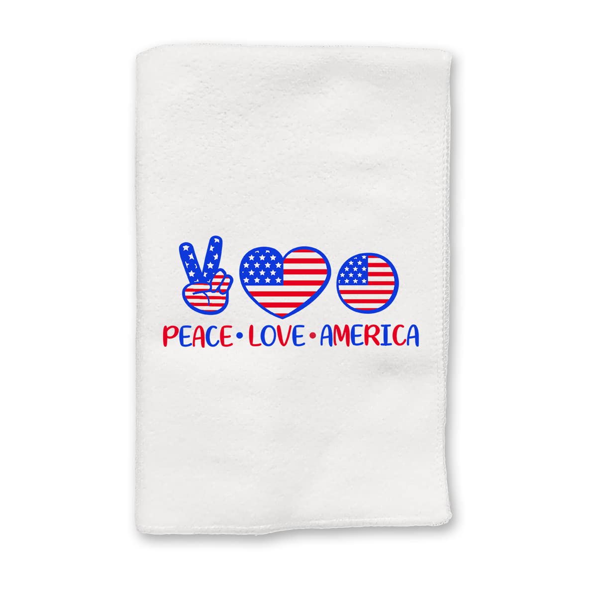 Patriotic American Flag Hand Towels - Red White and Blue Kitchen & Bath Decor for Memorial Day, 4th of July, Spring and Fall | USA Home Holiday Decorations | Perfect for Summer BBQs, Pool Parties & Patriotic Home Styling