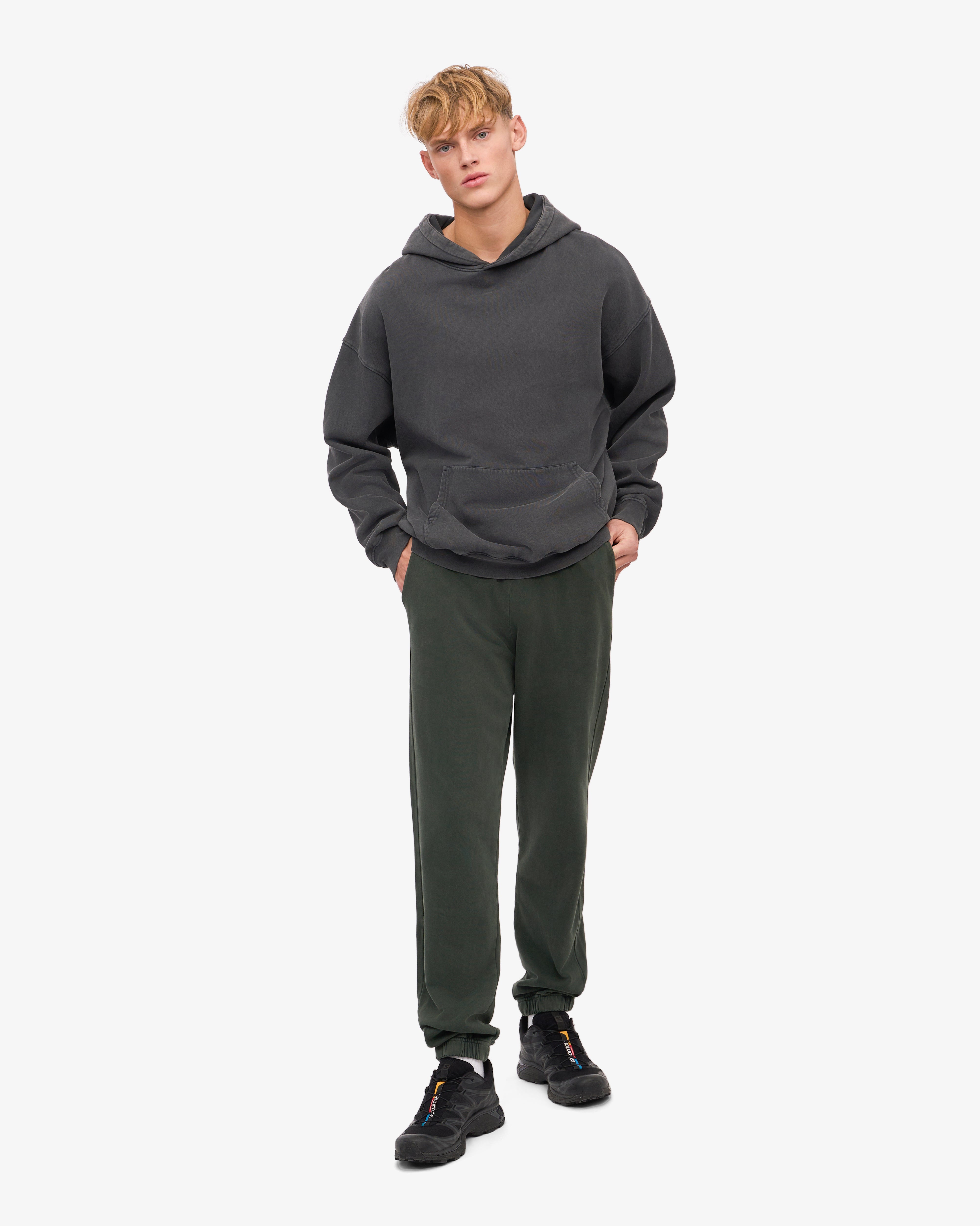 Organic Cotton Sweatpants for Women - Soft & Comfortable Midnight Forest Green Joggers - Perfect for Yoga, Lounge & Casual Wear
