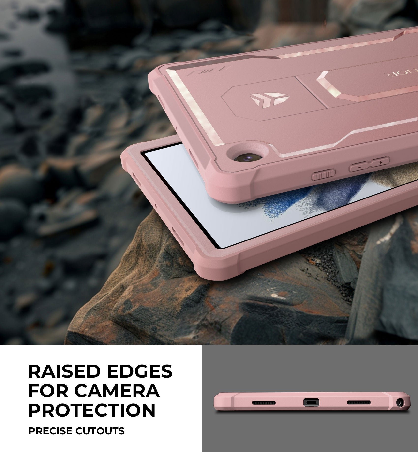 Dexnor Shockproof Rugged Tablet Case for Samsung Galaxy Tab A8 with Screen Protector, Full Body Bumper, Kickstand & Pen Holder - Heavy Duty Protection for Work, Travel & Outdoor Use