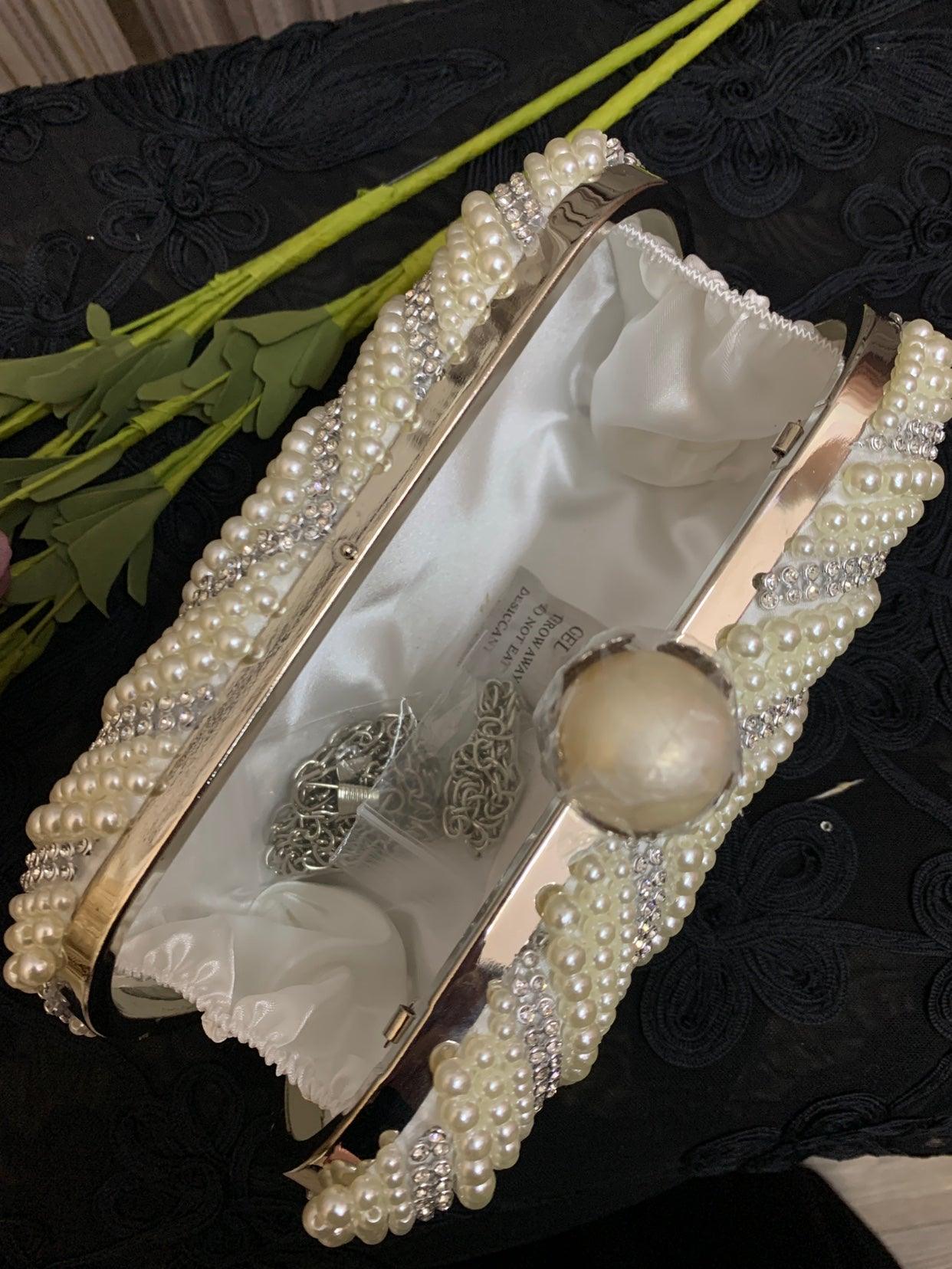 Elegant Lovevop Cheongsam Pearl Clutch Bag for Women - Vintage Chinese Style Small Handbag for Parties, Weddings & Special Occasions