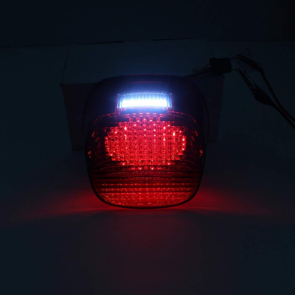 Eagle Lights Smoked Strobing LED Tail Light Upgrade for Harley Davidson Sportster Softail Touring Dyna - High Visibility Motorcycle Safety Light for Night Riding & Custom Bike Builds