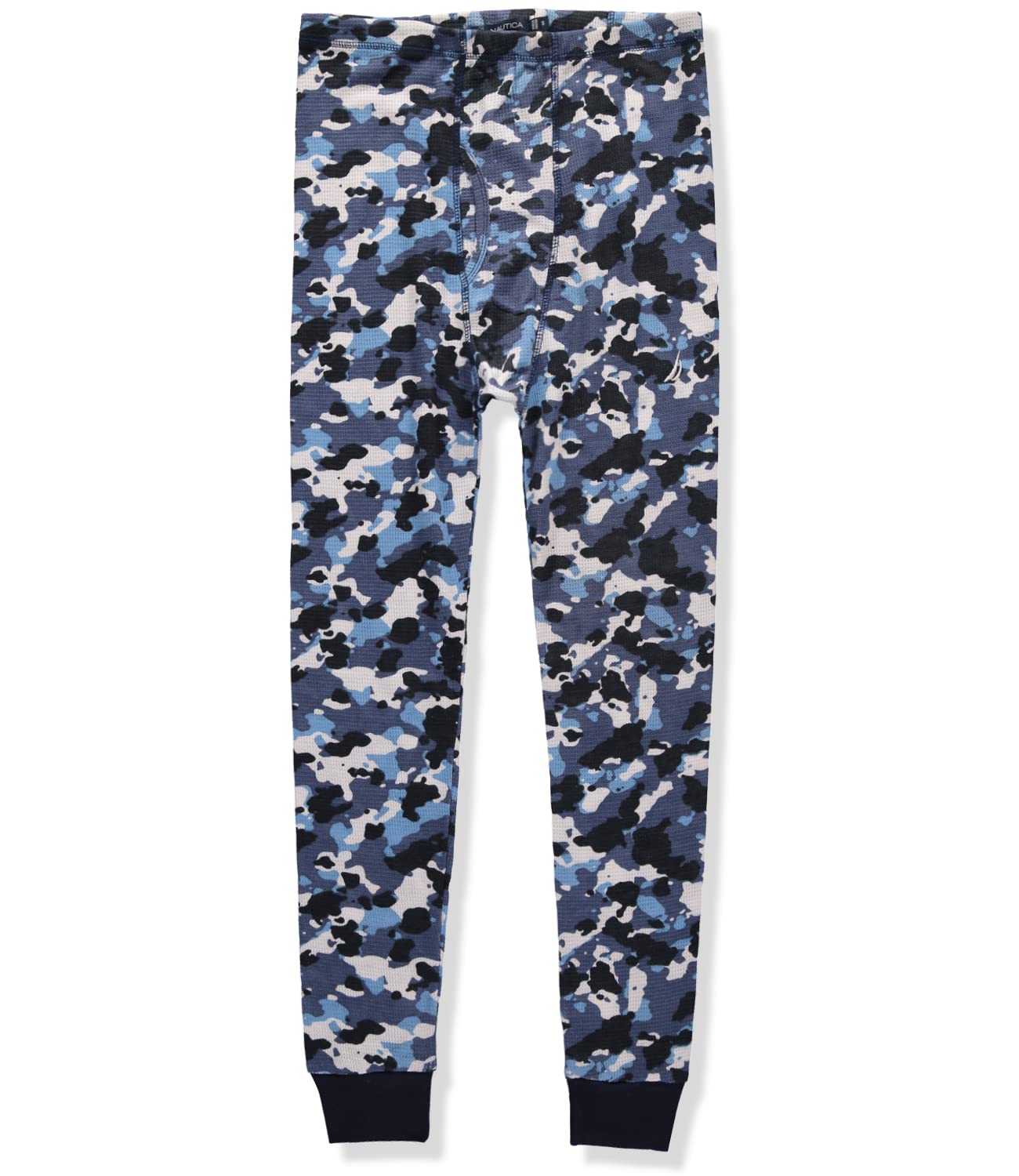 Nautica Men's Thermal Underwear Pants - Elastic Waist Waffle Knit Base Layer for Cold Weather - Perfect for Winter Sports, Hiking & Outdoor Activities