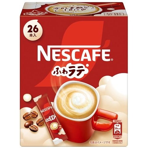 Nescafe Foamy Latte Instant Coffee Packets - Creamy Cafe Latte (26 Count) - Perfect for Office, Travel & Home Brewing