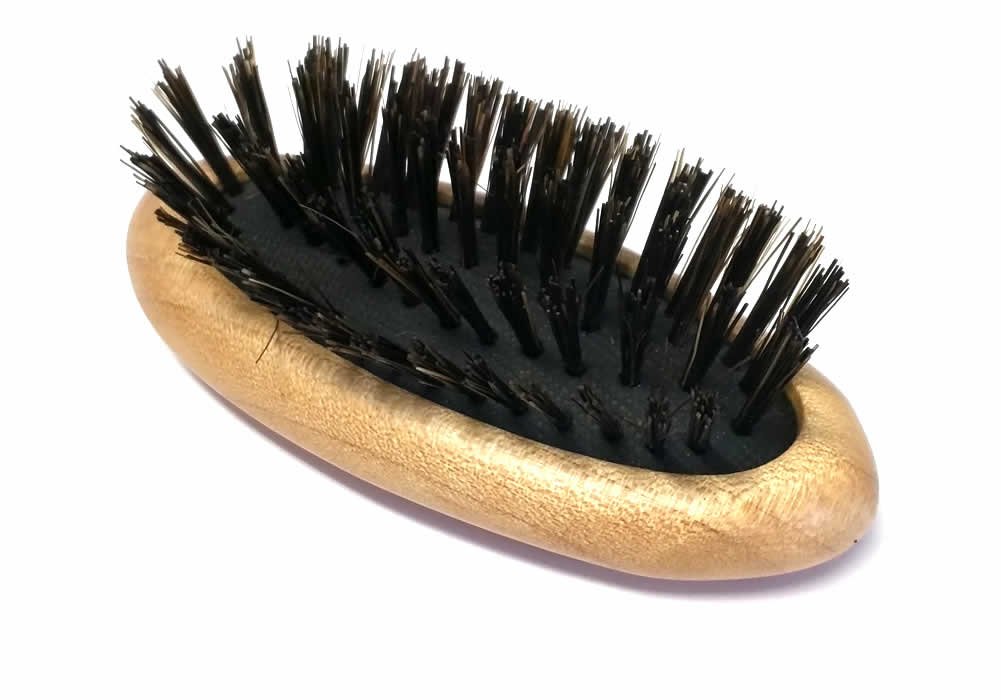 Handmade Wooden Hair Brush DB85 - Natural Wood Detangling Brush for Smooth & Shiny Hair - Perfect for Daily Hair Care & Styling at Home or Salon