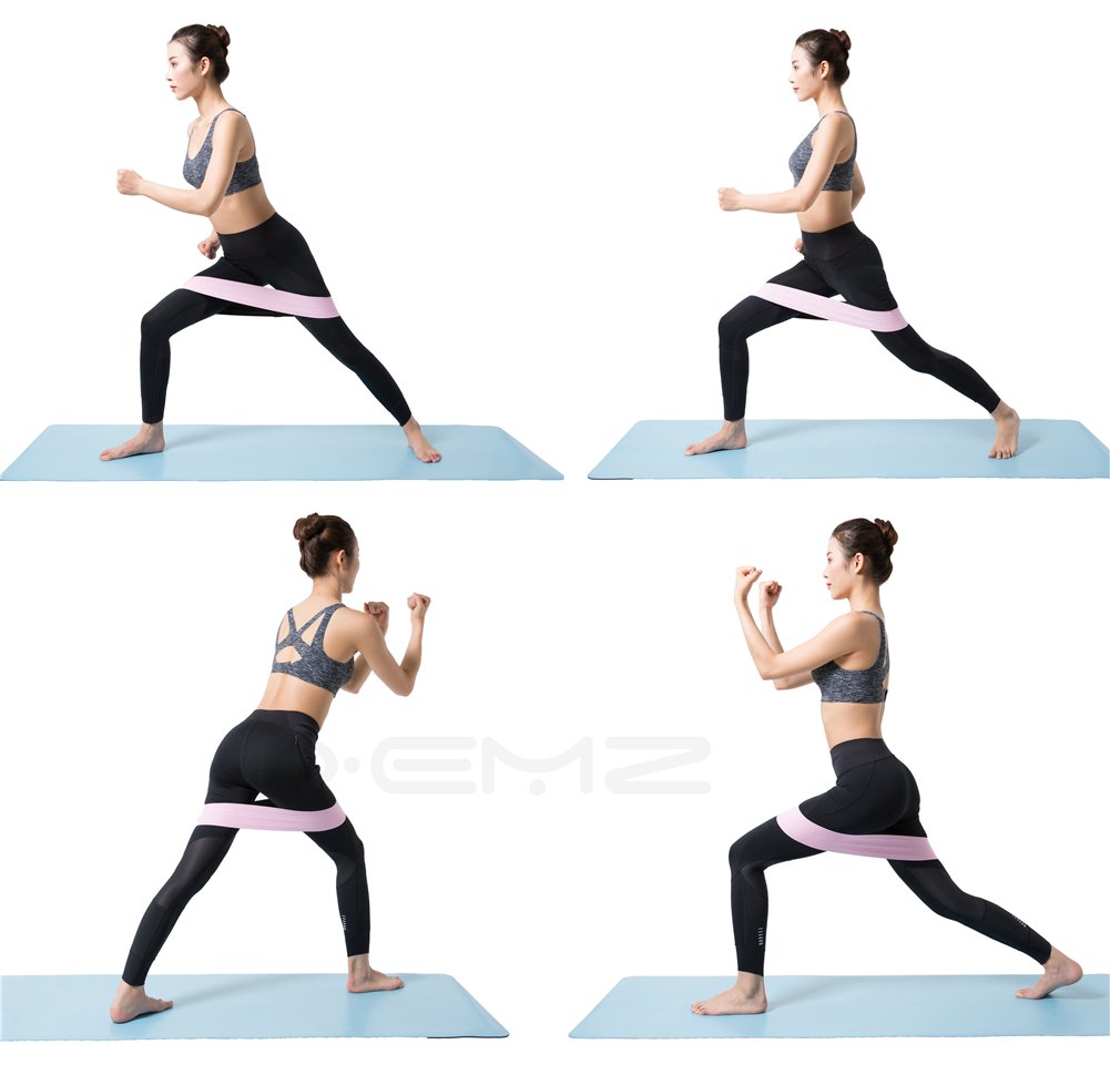 Non-Slip Resistance Sling Hip Band - Glutes & Butt Workout Circle, Leg & Thigh Training Exercise Loops for Squats, Warmups & Stretching - Powerlifting Mobility Activation - Perfect for Home Gym, Yoga, Pilates & Fitness Training