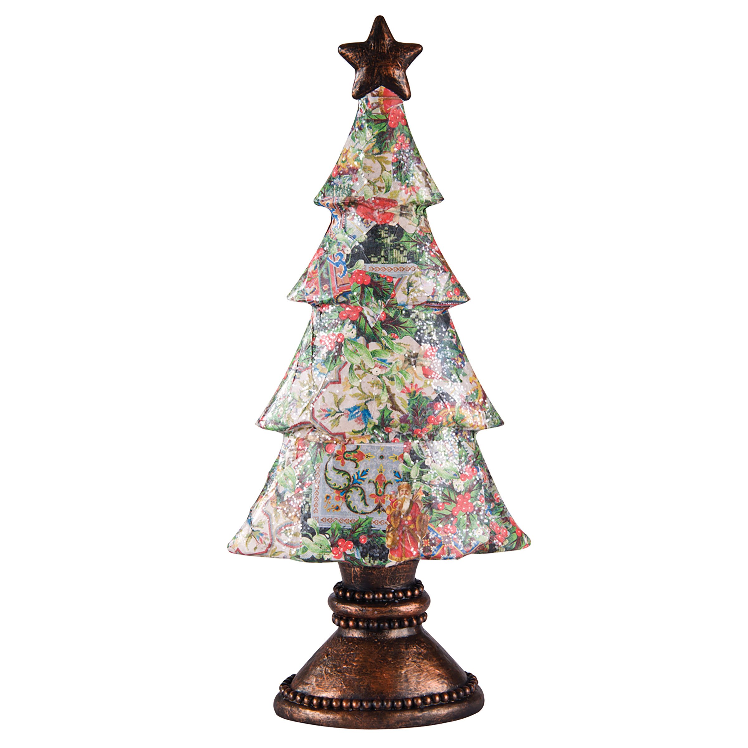 C&F Home Decoupage Tree Multi - DIY Decorative Tree for Home & Office - Perfect for Wall Art, Gift Wrapping, Scrapbooking and Craft Projects